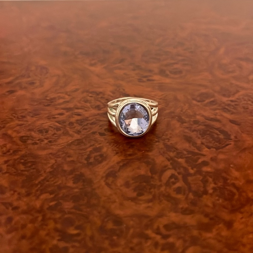 Light Blue Topez Ring